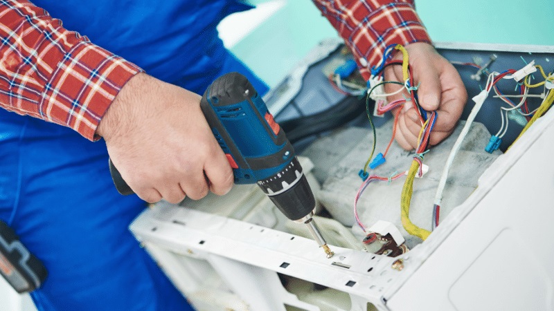 Haymana Fondital Fondital çamaşır makinesi kart tamiri – Su almama arızası orijinal parça ile giderildi. - Teknik servis örneği